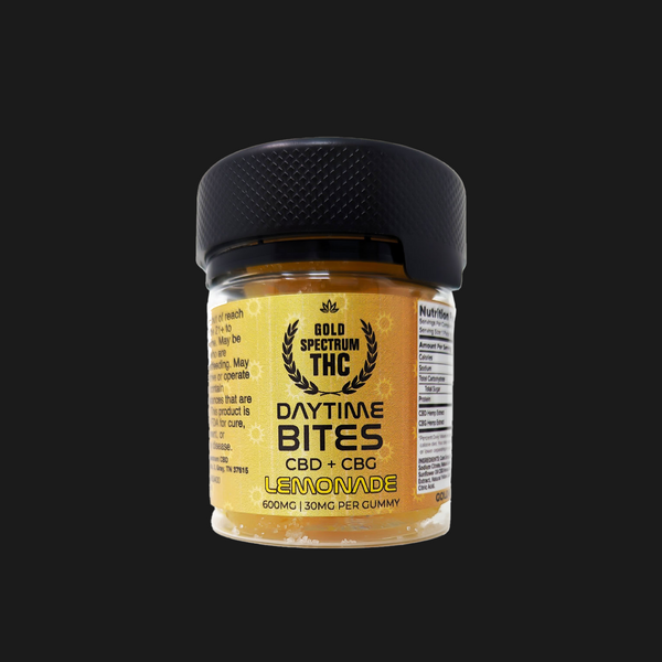 Gold Spectrum CBG+CBD 600mg Daytime Bites Gummies