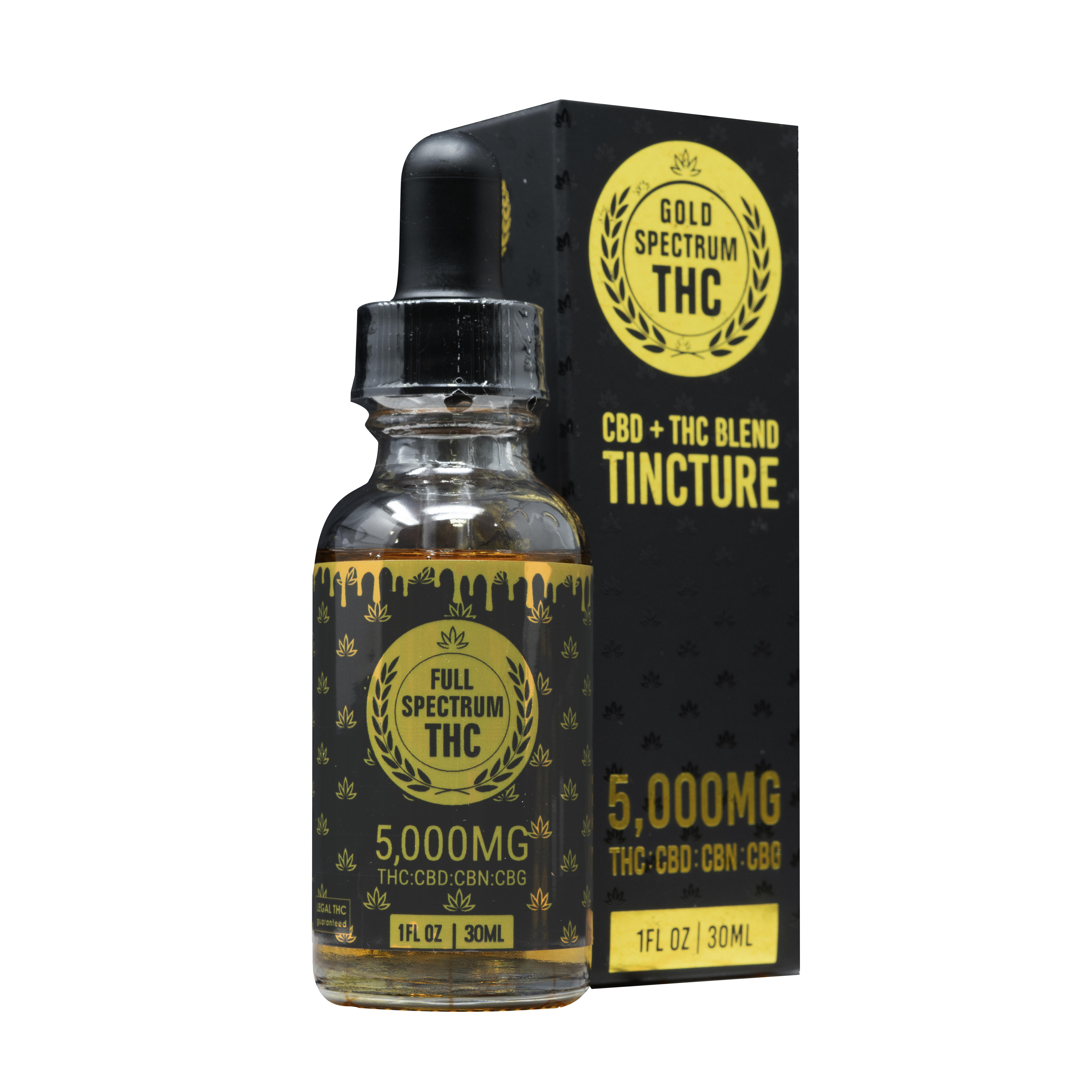 TRUE テルペン 香料 CBD CBN CBG 10ml ゴールデンパイン 5,000mg THC, CBD, CBN, CBG Tincture | Gold Spectrum