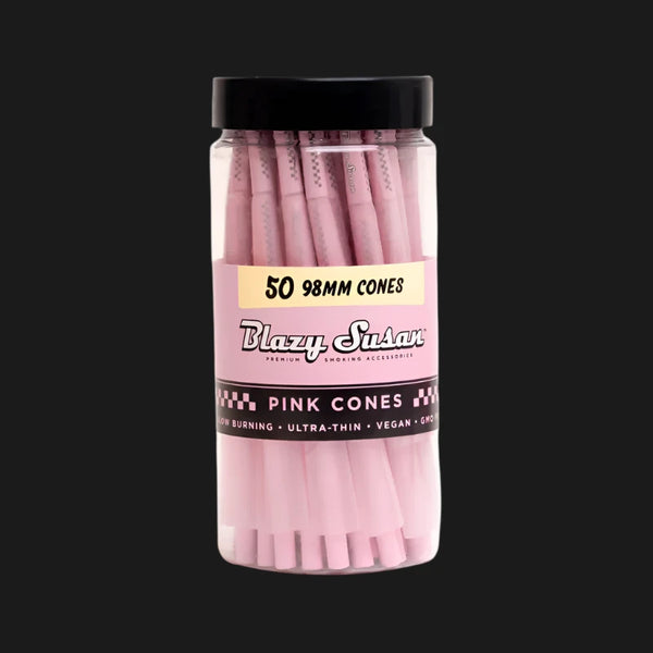 Blazy Susan 98mm (50ct) Pink Paper Cones