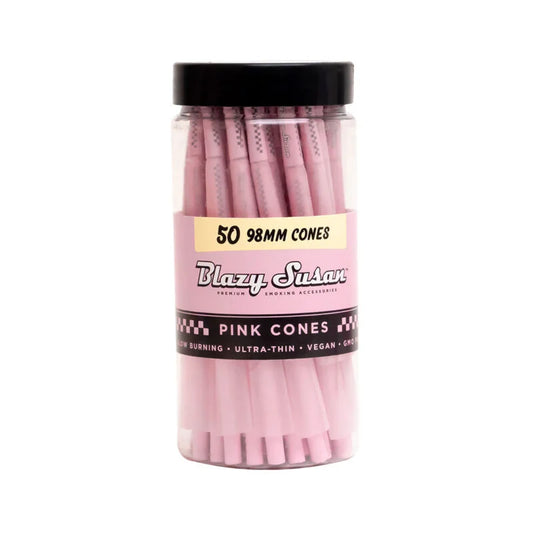 Blazy Susan 1.25 (50ct) Pink Paper Cones
