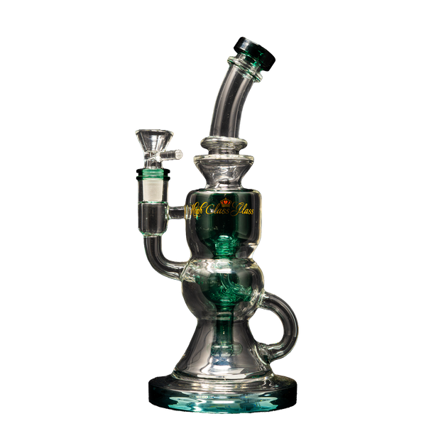 High Class Glass - Green w Perc