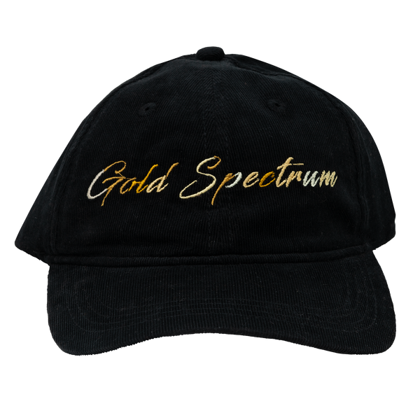 Gold Spectrum Corduroy Hat - Black