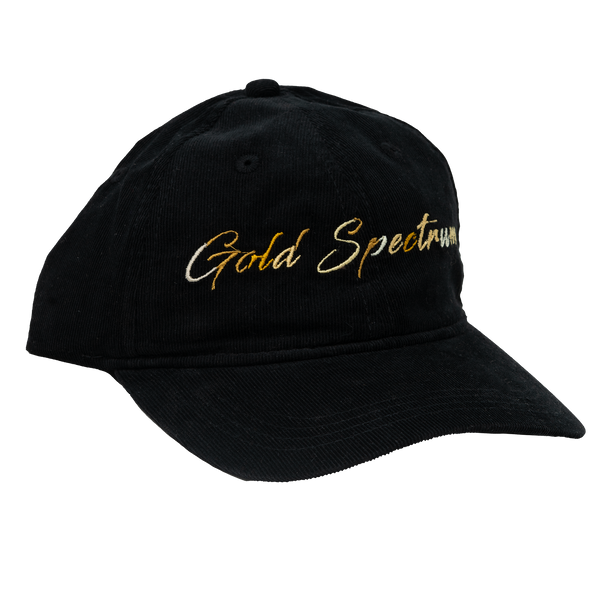 Gold Spectrum Corduroy Hat - Black