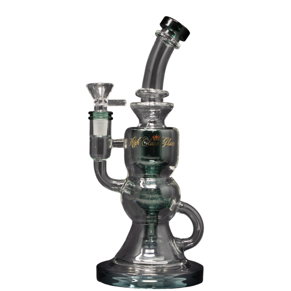 9.5 Inch High Class Glass 2 Chamber Perc