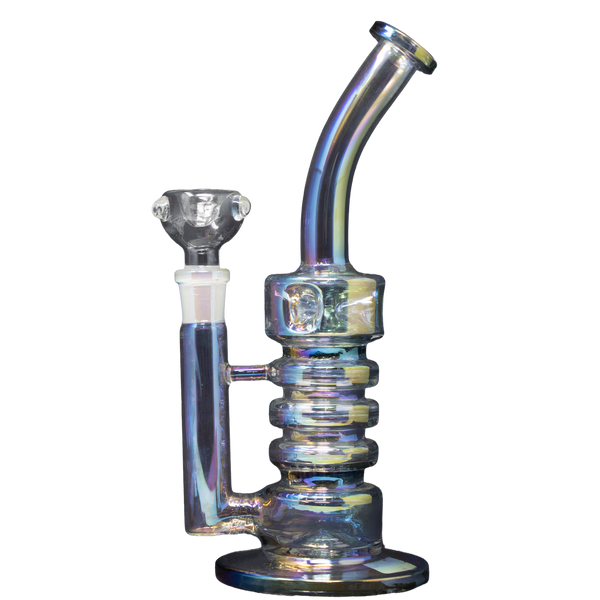 10.5 Inch Iridescent Swirl Bong