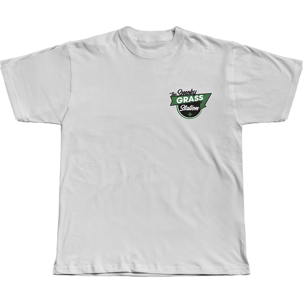 Smoky Grass Station - Storefront - Short Sleeve - White