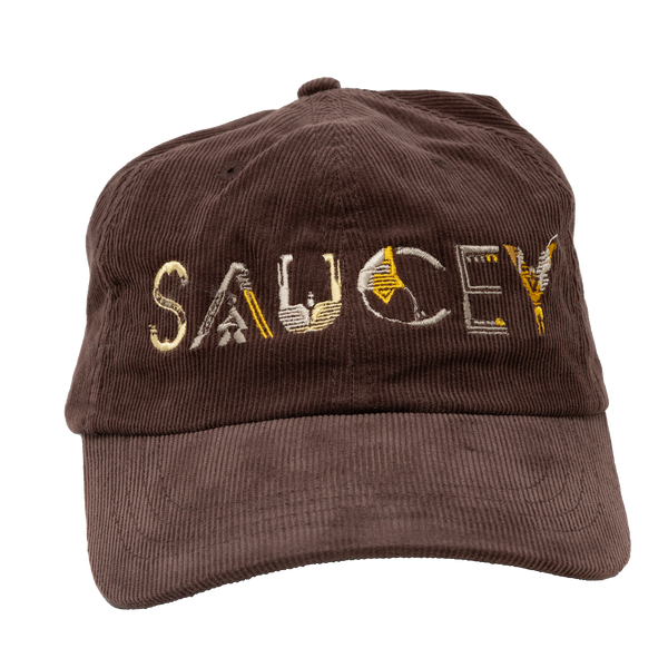 Saucey Corduroy Hat - Brown