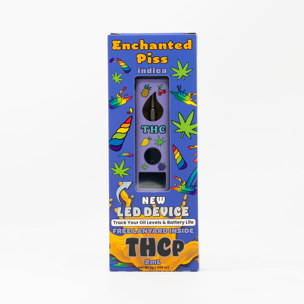 THCP Fruity Disposable Enchanted Piss front in box