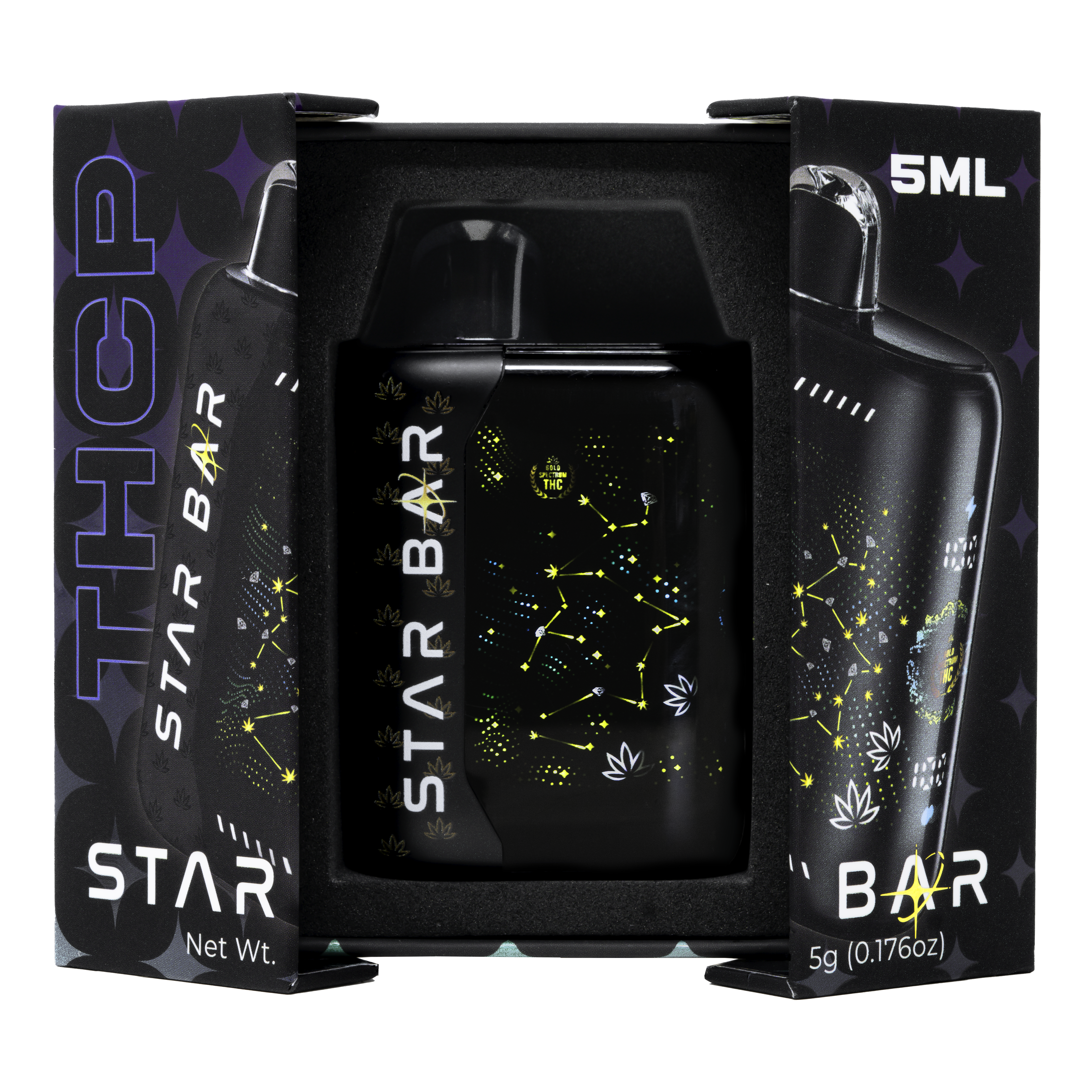 THCp - Star Bar 5ml Disposable Gold Spectrum THCp - Star Bar 5ml Disposable Gold Spectrum