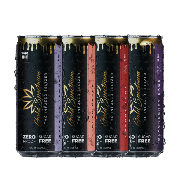 Gold Spectrum THC Infused Seltzer - 6- Pack Beverage