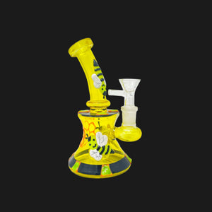 Honey Bee Bong - Honeycomb Design