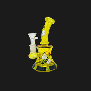 Honey Bee Bong - Honeycomb Design