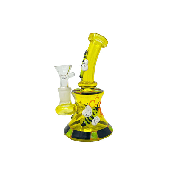 Honey Bee Bong - Honeycomb Design