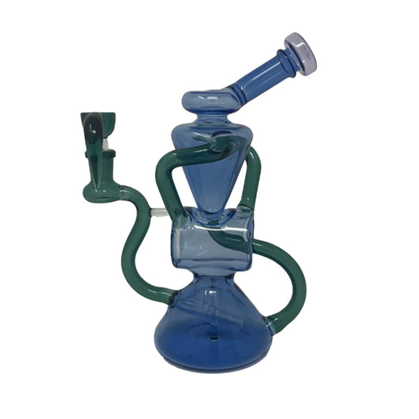 High Class Glass Recycler Blue