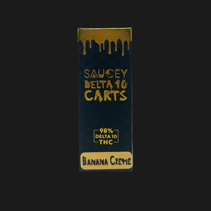 Banana Cream flavored Saucey Delta-8 THC 1ml Cartridge