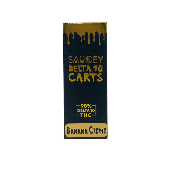 Banana Cream flavored Saucey Delta-8 THC 1ml Cartridge