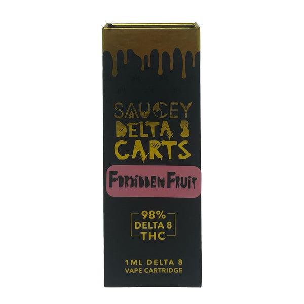 Forbidden Fruit flavored Saucey Delta-8 THC 1ml Cartridge