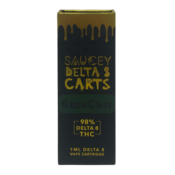 Green Crack flavored Saucey Delta-8 THC 1ml Cartridge