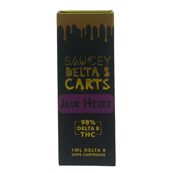 Jack Herer flavored Saucey Delta-8 THC 1ml Cartridge